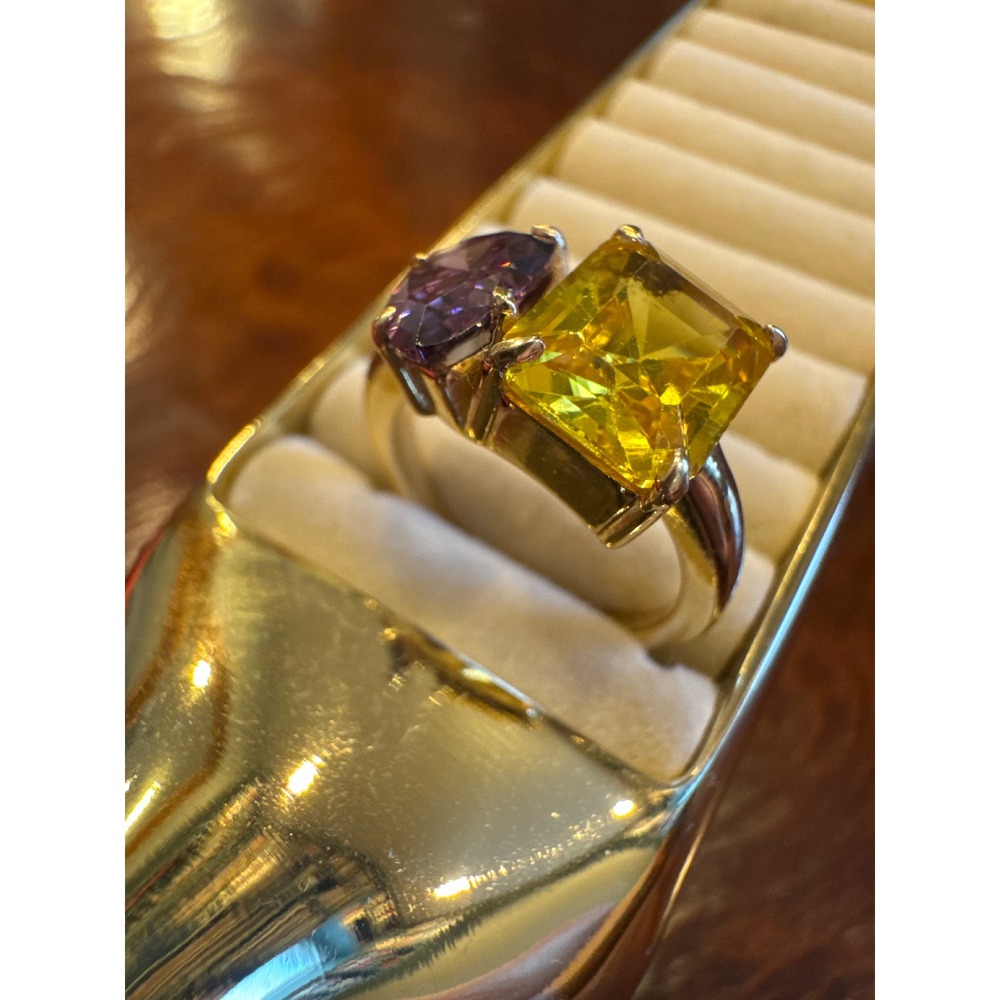 Toi et‎ Moi Custom Ring (June / November Birthstones)